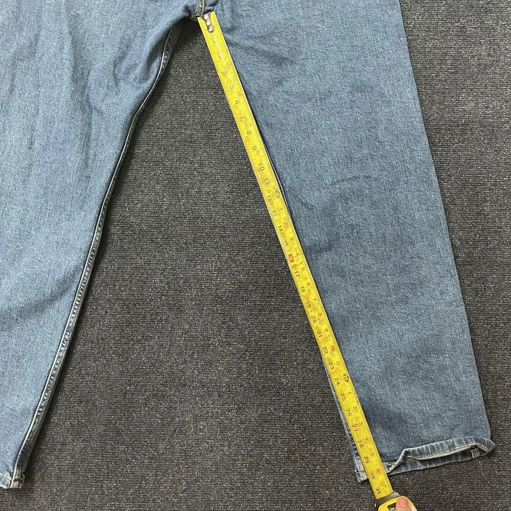 Levis 505 Jeans Mens 40x32 Blue Medium Wash Straight Leg Zip Fly Denim WaterLess